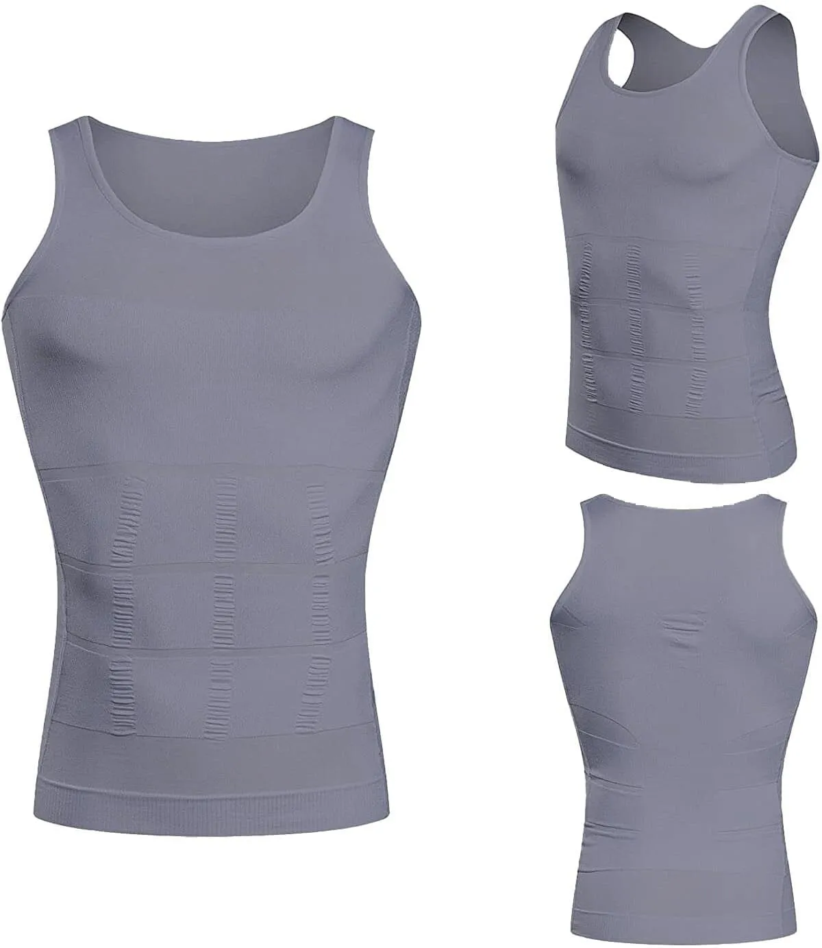 Mistirik Compression Shirts for Men - Mens Slimming Body Shaper Vest - Tight Tank Top for Men - Compression Shirt Tank Top