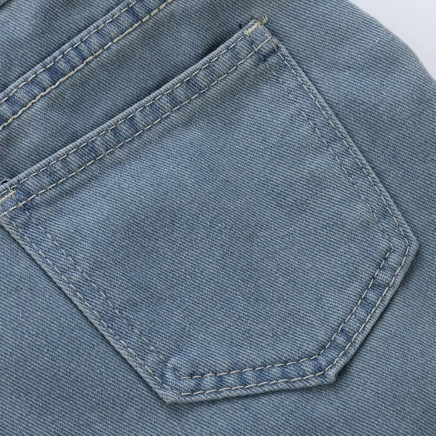 NaRHbrg Denim Skirts for Women's Casual Distressed Ripped A-Line Denim Short Skirt Zipper Front Denim Mini Skirt with Pocket