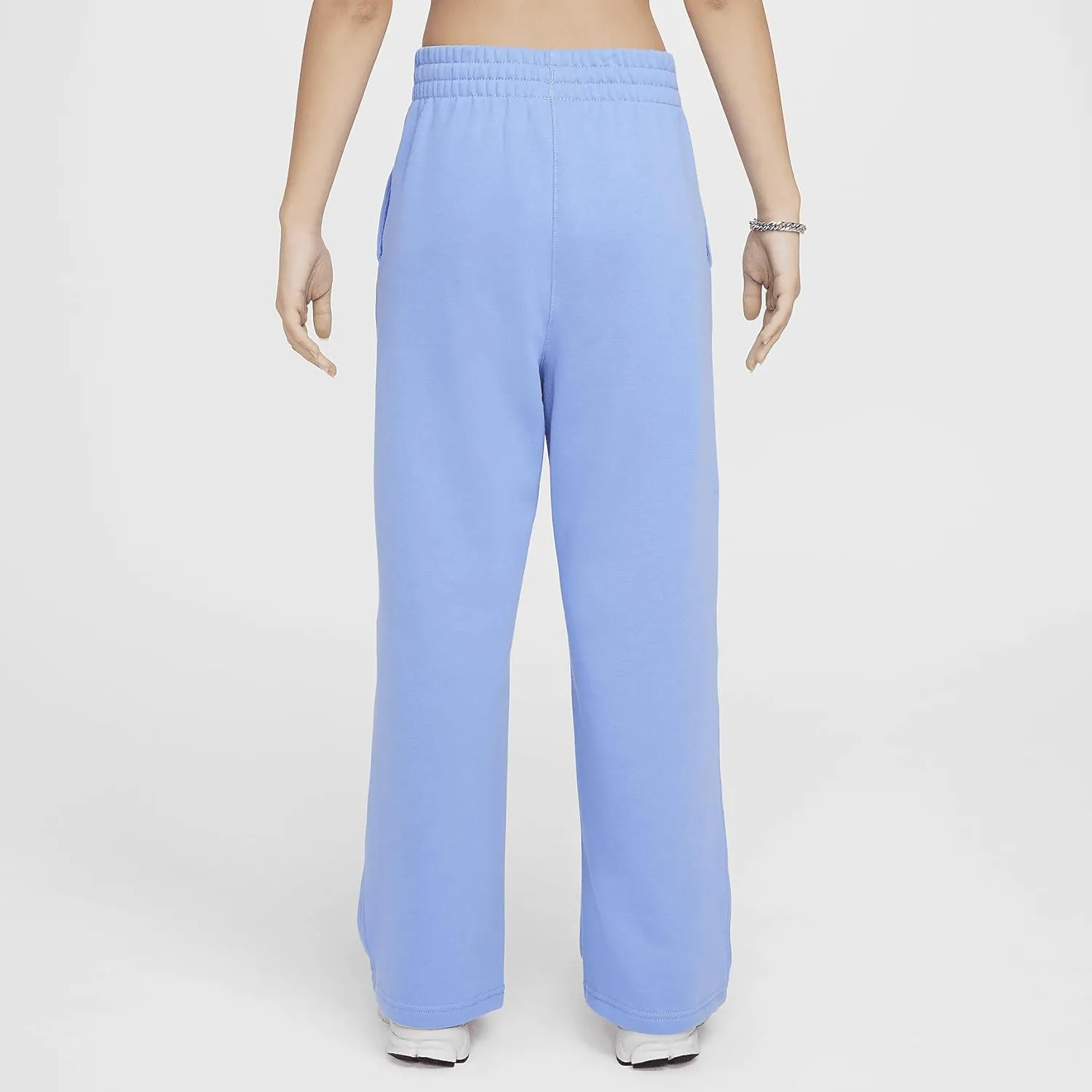 Nike Sportswear Club Fleece Girls' Wide-Leg Pants (FZ6774-494, Royal Pulse/Royal Pulse/Royal Pulse/White)