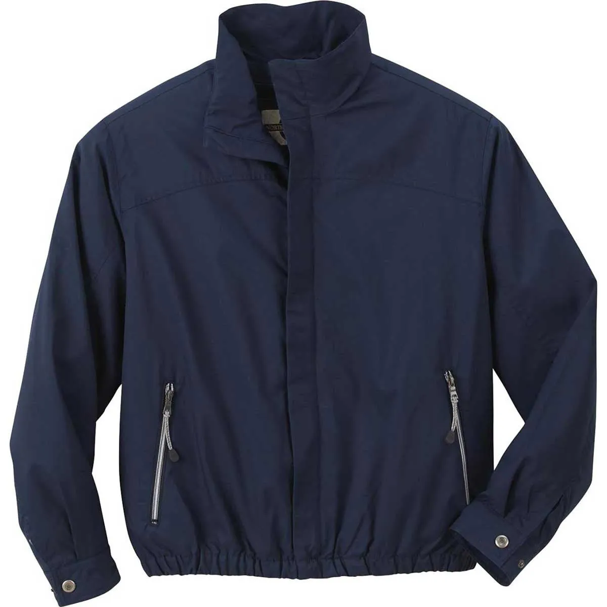 North End Men's Midnight Navy Bomber Micro Twill Jacket