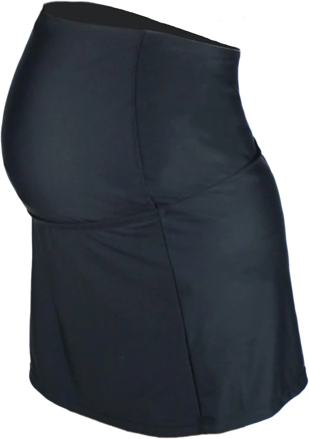 Oceanlily High Waist Over The Belly Maternity Swimwear Swim Skirt-Swim Brief Attached