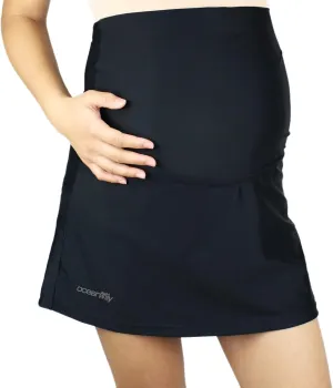 Oceanlily High Waist Over The Belly Maternity Swimwear Swim Skirt-Swim Brief Attached