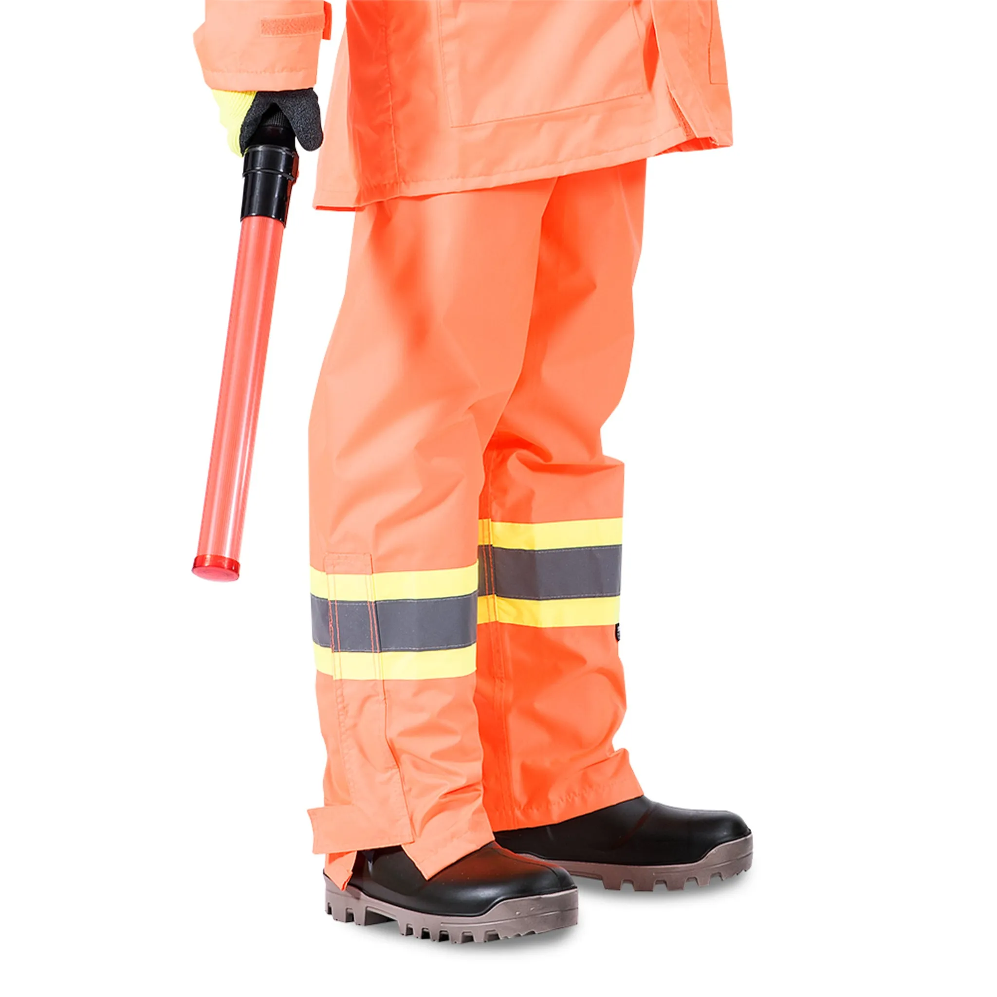 Pioneer Men's Hi-Vis Safety Bib Pants 150D | CSA Waterproof, Reflective, Windproof Workwear | PU-Coated Polyester, StarTech® Tape | Sizes XS-5XL