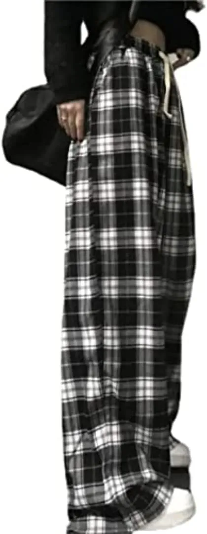 Plaid Women's Goth Baggy Alt Clothing Pants