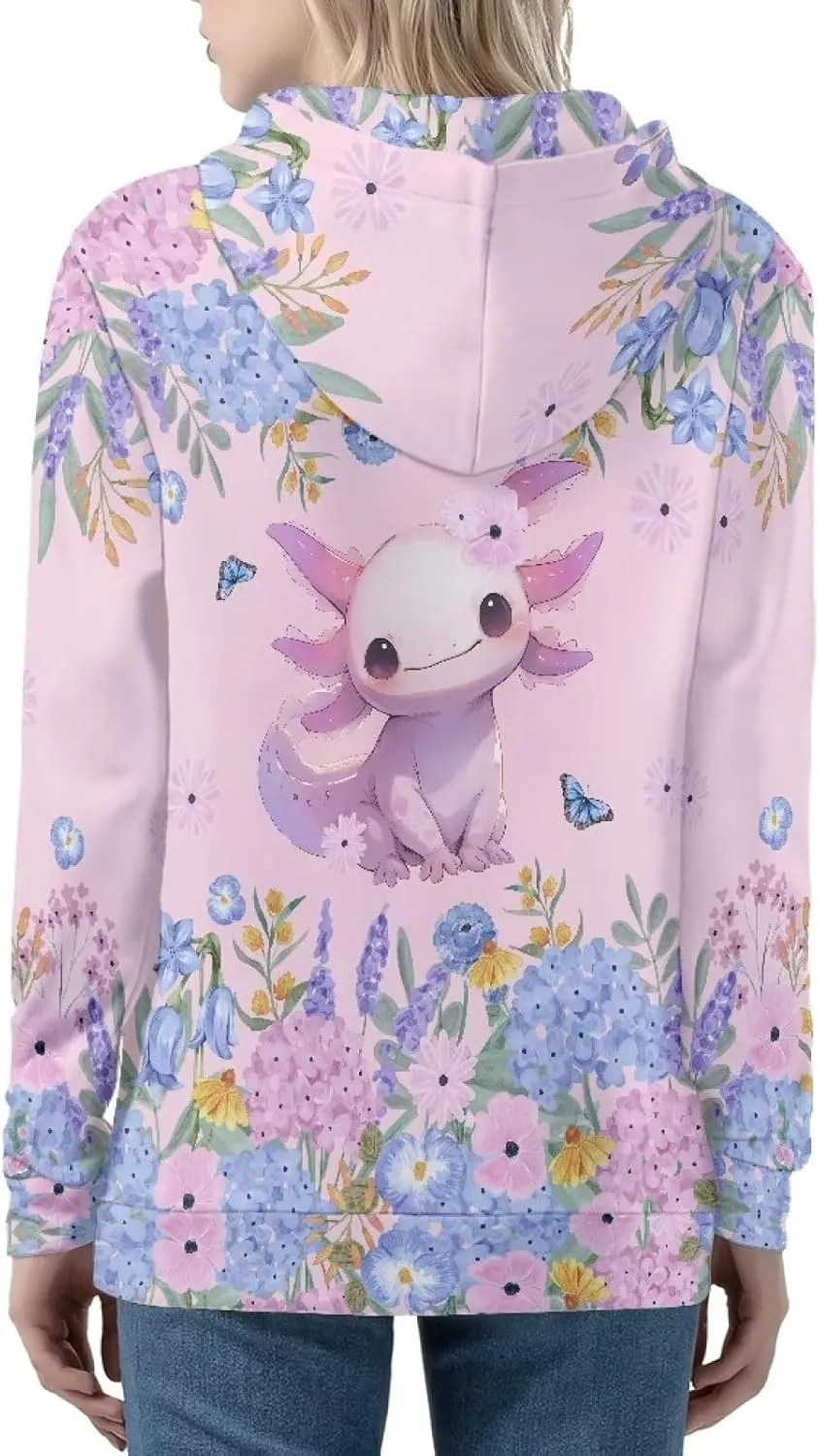Poceacles Hoodies for Women Zip Up Jacket Coat Long Sleeve Shirt Hooded Cardigan Sweatshirt Fall Outfits Streetwear