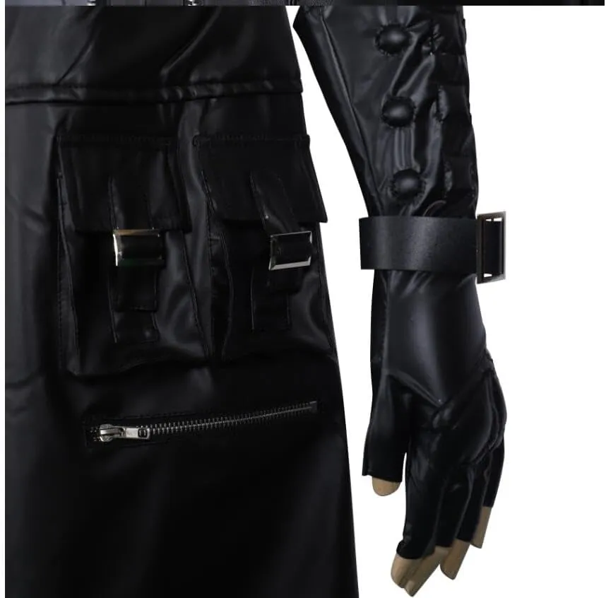 Poetic Walk Mens Cosplay Whole Costume Leather Jacket Cloak Pants Uniform Noctis Suit Halloween