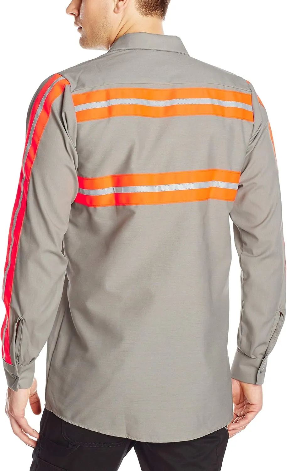 Red Kap Men's Industrial 2 Piece Lined Collar Work Shirt