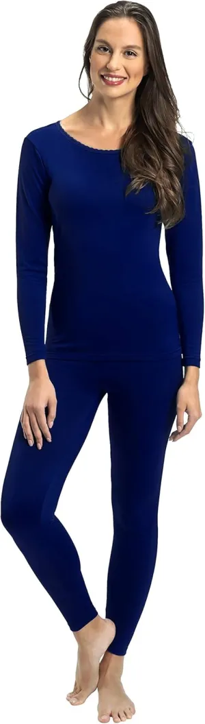 Rocky Thermal Underwear for Women Lightweight Cotton Knit Thermals Women's Base Layer Long John Set