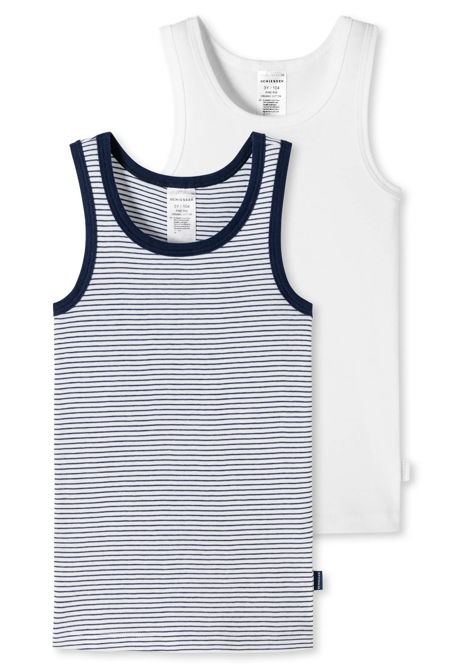 Schiesser Kids - Organic Cotton - Undershirt  - 2 Pack