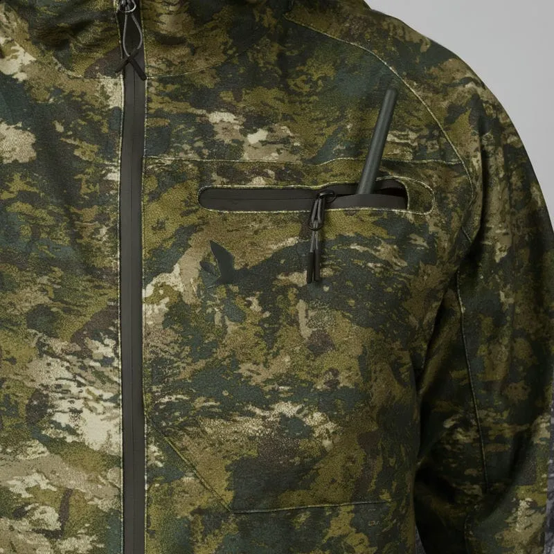 Seeland Avail Camo Mens SEETEX Waterproof Jacket - InVis Green