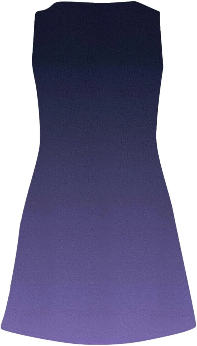 Summer Dresses for Women 2025 Casual Loose V Neck Sleeveless Sundresses Boho Tank Hawaiian Beach Dresses with Pockets