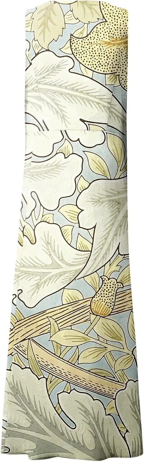 Summer Dresses,Summer Dress Maxi Casual Sleeveless Boho Beach Floral Print Crewneck Outdoor Long Sundress with Pocket