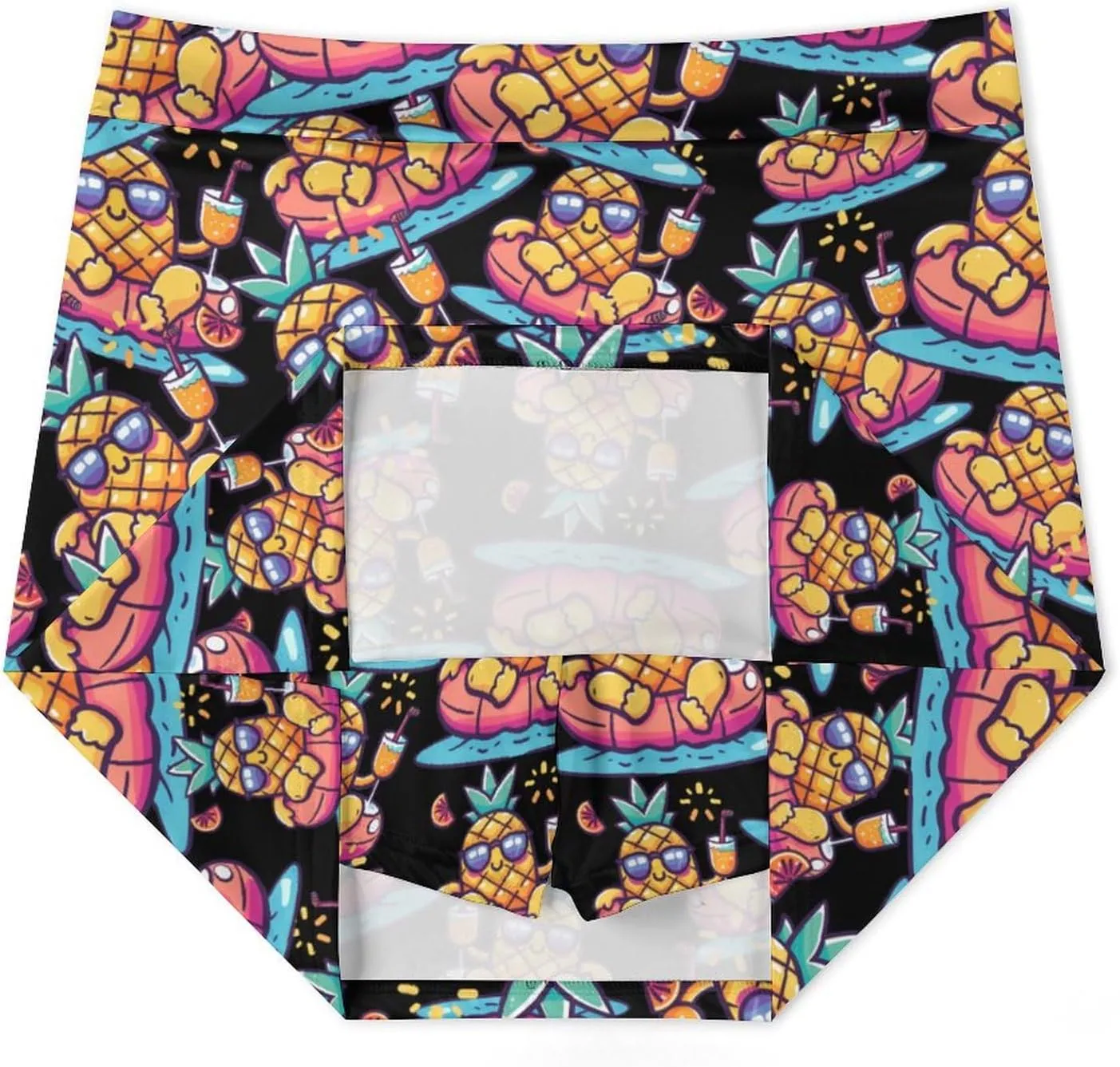 Summer Pineapple Orange Juice Women's Skort Athletic Skirt Golf Skorts A-line Skirts with Built-in Shorts Pockets