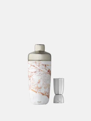 S'well 18oz Calacatta Gold Cocktail Shaker Set