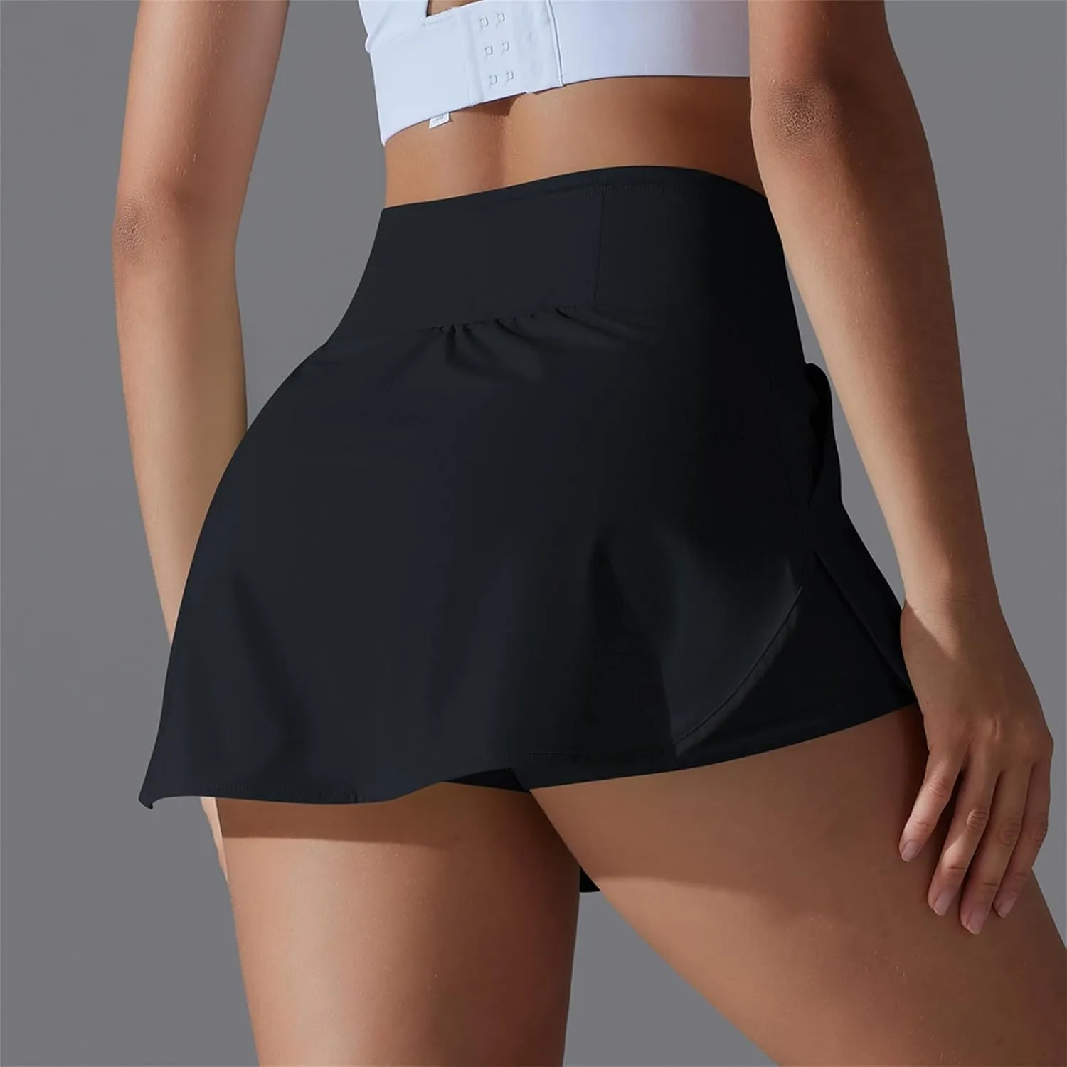 Tennis Gym Skirts for Women with Pockets and Shorts High Waisted Tummy Control Summer Workout Runinng Skorts