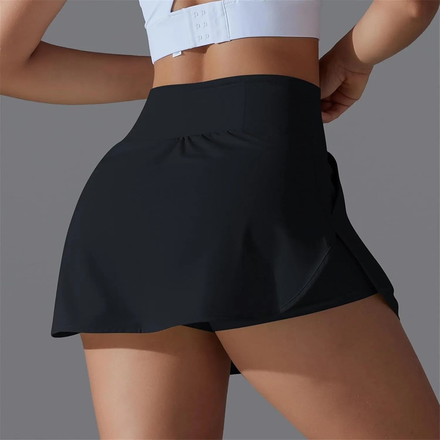 Tennis Gym Skirts for Women with Pockets and Shorts High Waisted Tummy Control Summer Workout Runinng Skorts