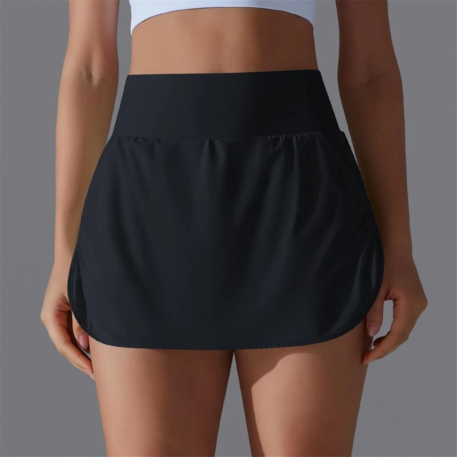Tennis Gym Skirts for Women with Pockets and Shorts High Waisted Tummy Control Summer Workout Runinng Skorts