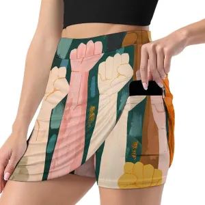 Together Women's Skort Athletic Skirt Golf Skorts A-line Skirts with Built-in Shorts Pockets
