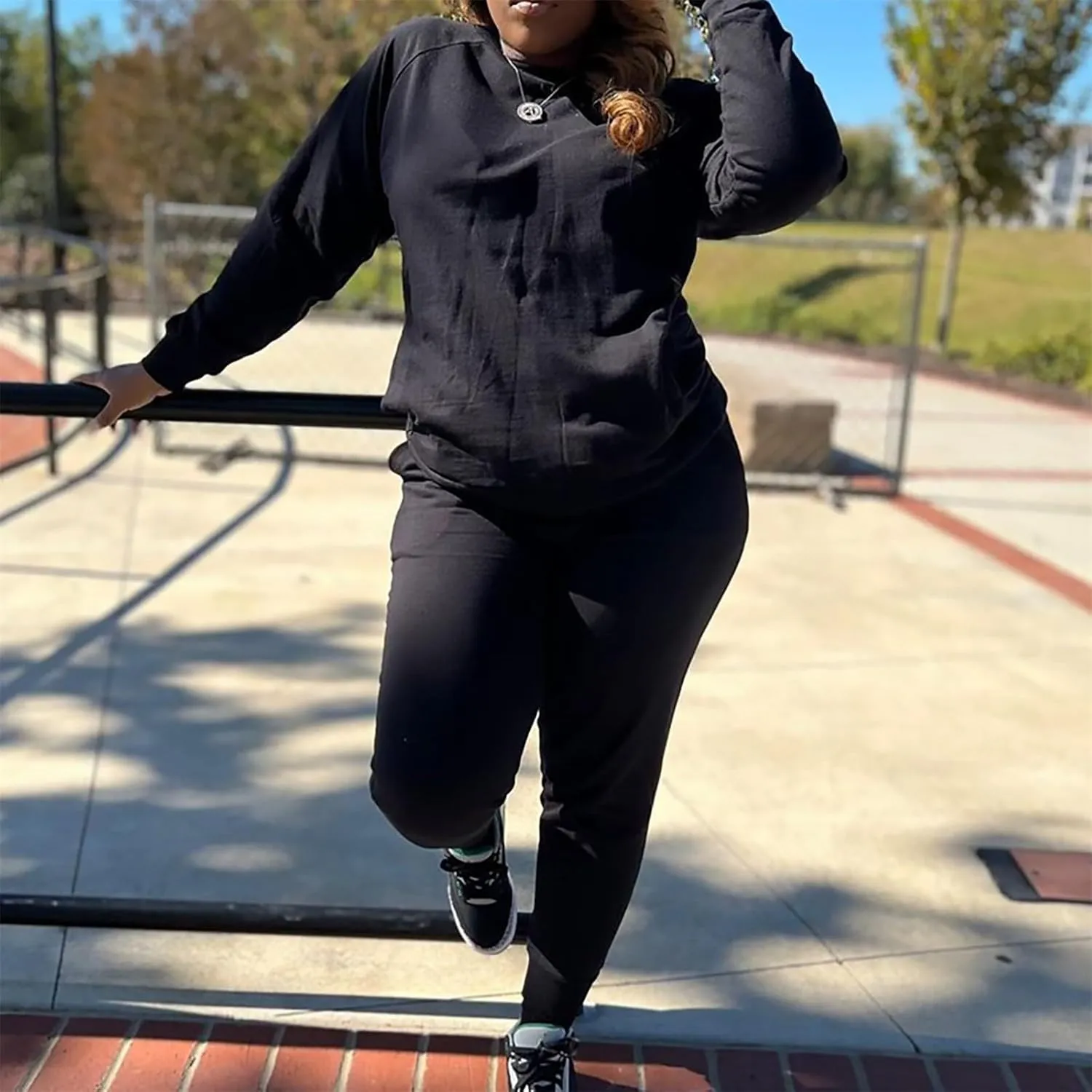 Track Suits for Women Set - 2 Piece Outfits Sweatsuit Pocket Sweatshirt with Pants Fall Jogging Workout Sets for Women