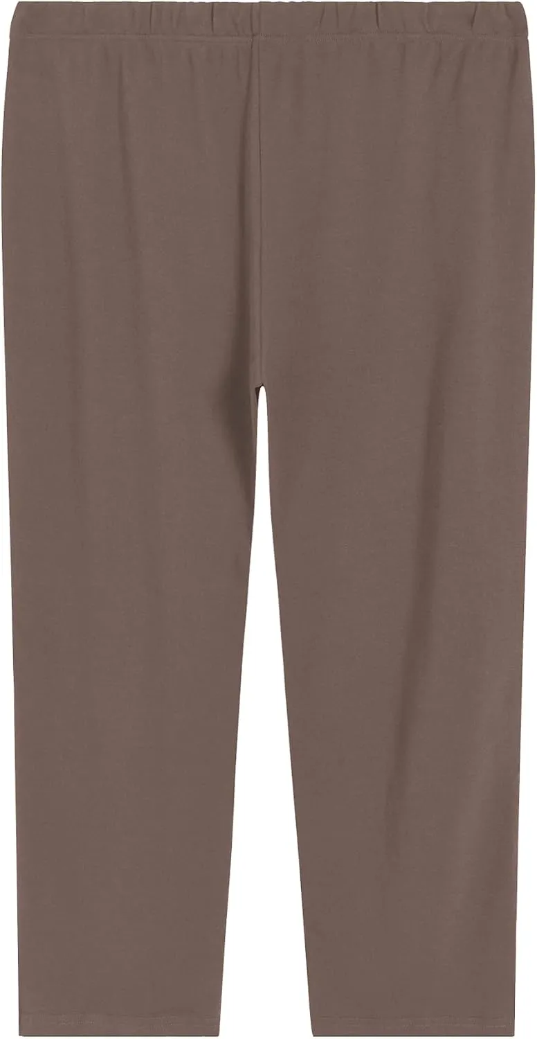 Weintee Women's Plus Size Petite Knit Pants with Pockets