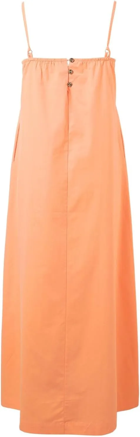 Women Summer Dresses Spaghetti Strap Scoop Neck Smocked Ruffle Loose Flowy Boho Sleeveless Backless Beach Maxi Long Dress