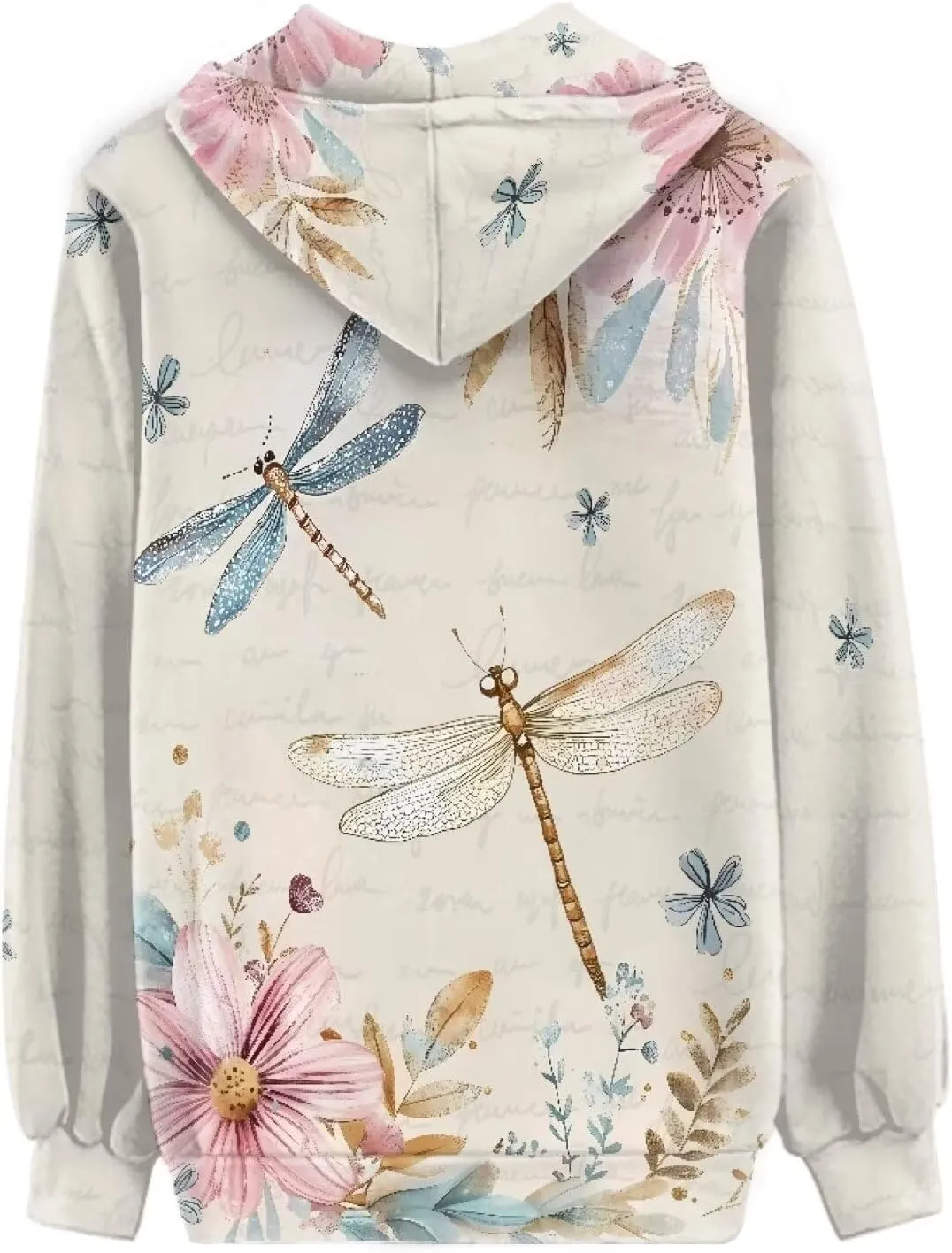 Women's Fall Full Zip Up Hoodie Long Sleeve Oversized Hooded Sweatshirts Pockets Jacket Coat