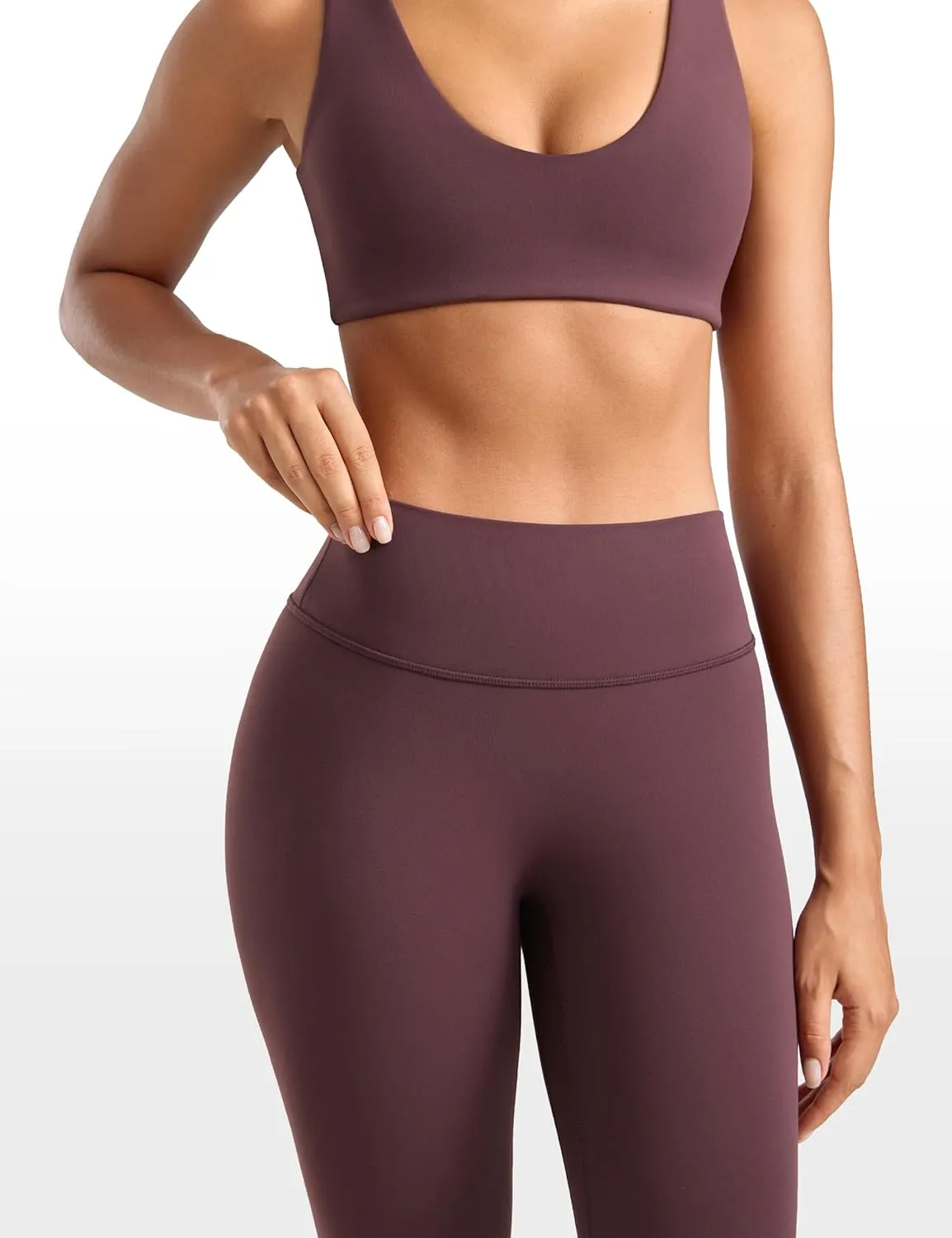 Womens High Waisted No Front Seam Lounge Yoga Legging 25" Workout Tummy Control Gym Yoga Pants
