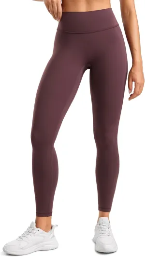 Womens High Waisted No Front Seam Lounge Yoga Legging 25" Workout Tummy Control Gym Yoga Pants