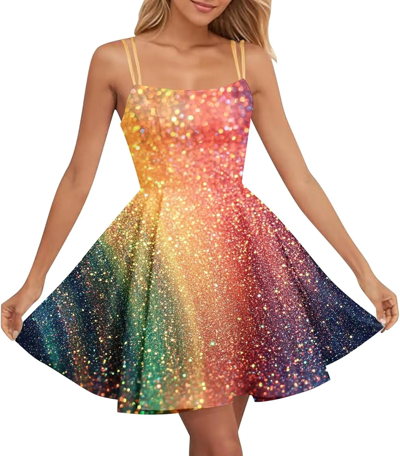 Women's Mardi Gras Dress Color Block Swing Maxi Dress Homecoming Dresses Holiday Carnival Formal Evening Dresses