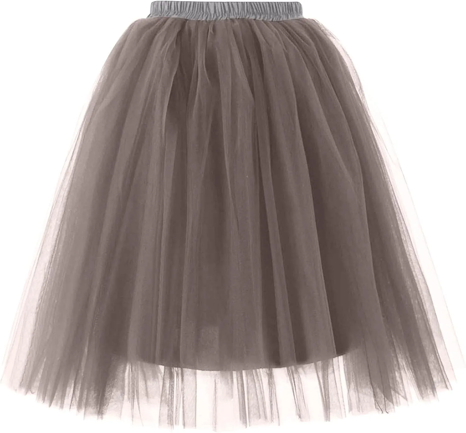 Women's Petticoat Skirt Puffy Tutu Skirt Costume Layered Ballet Tulle Pettiskirts Pleated Tulle Petticoat Tutu