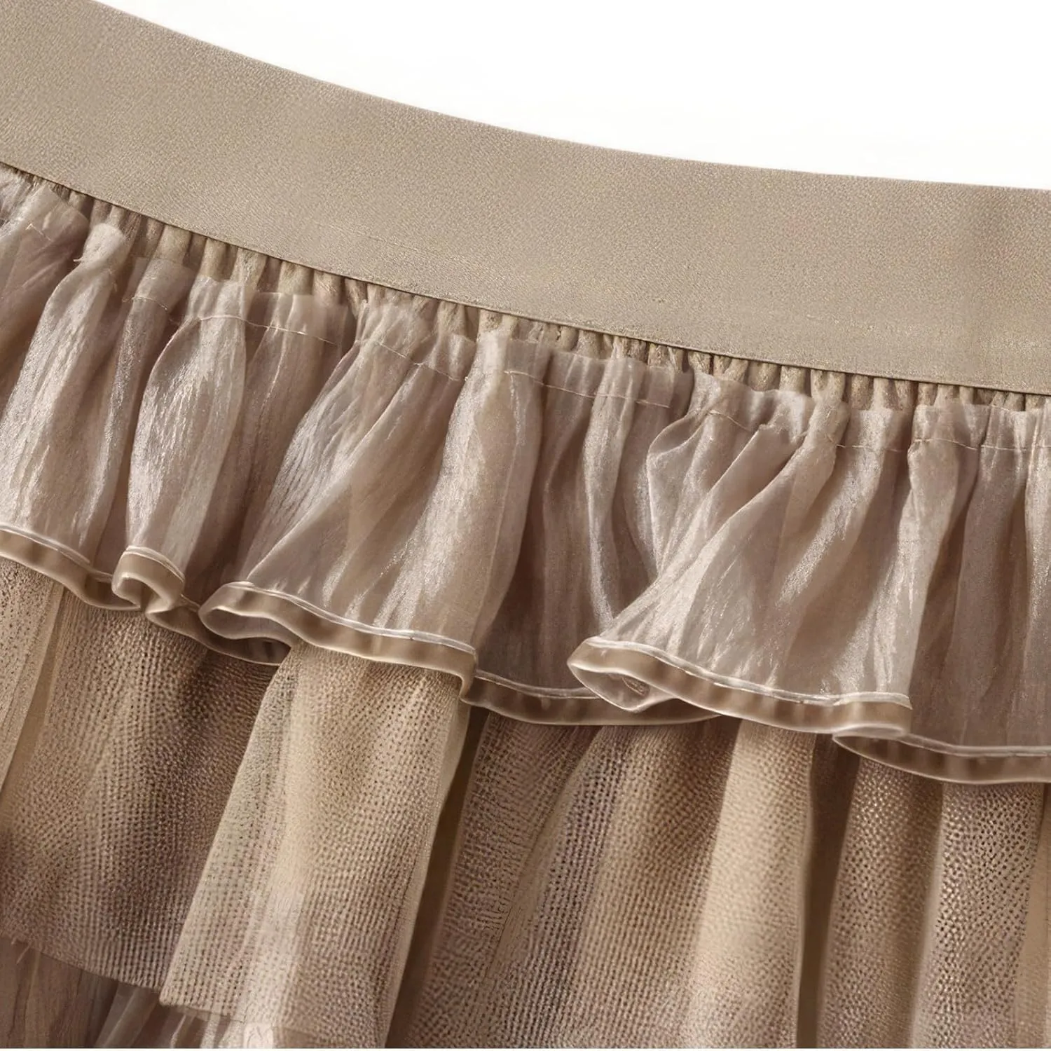 Women's Summer Elastic Waist Tiered Maxi Skirt High Waist Casual Beach Outfits Bohemian Print A-Line Long Skirt