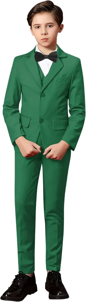 Yanlu Toddler Suits for Boys Formal Suit Ring Bearer Outfit Kids Dress Clothes for Wedding