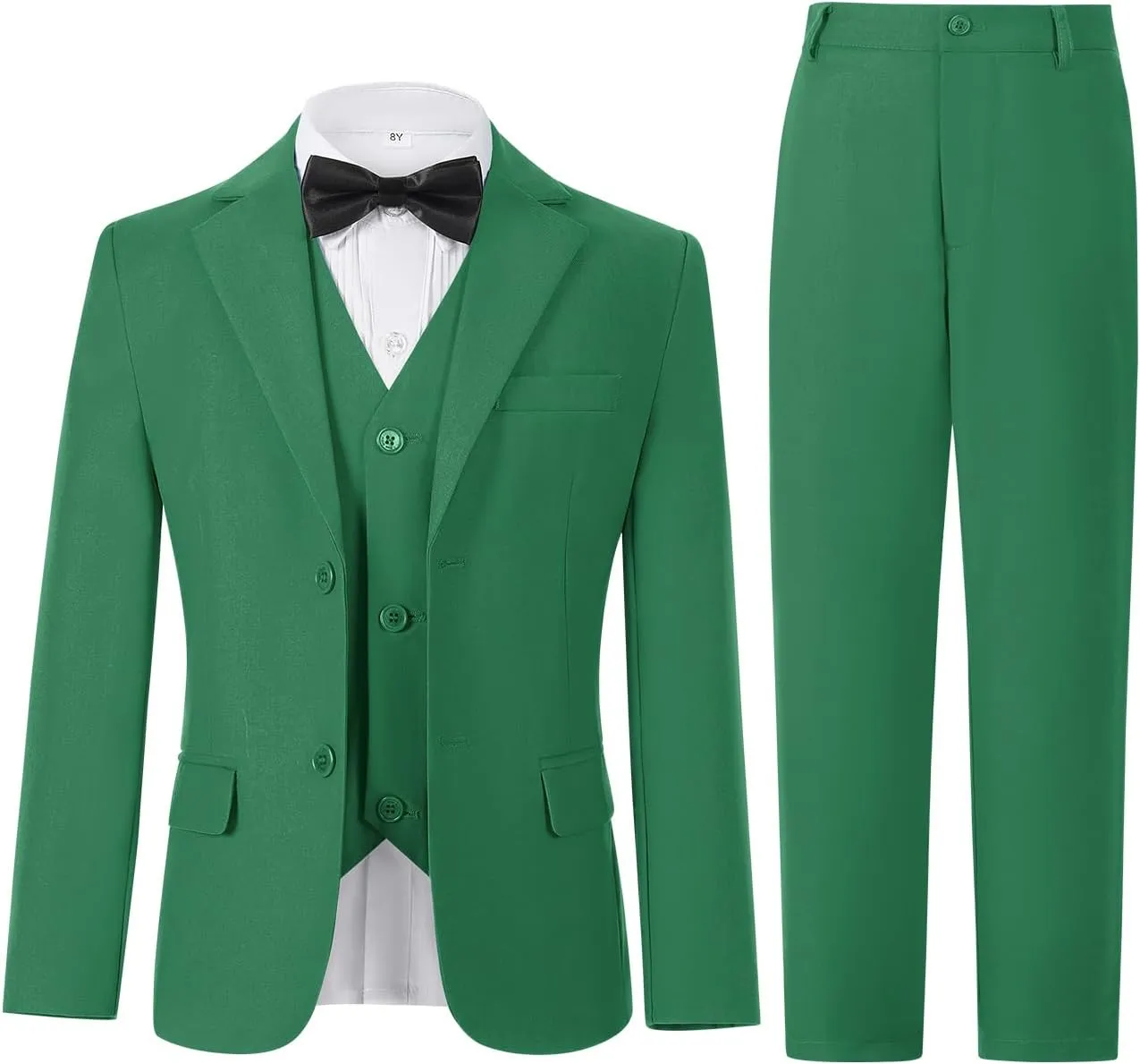 Yanlu Toddler Suits for Boys Formal Suit Ring Bearer Outfit Kids Dress Clothes for Wedding