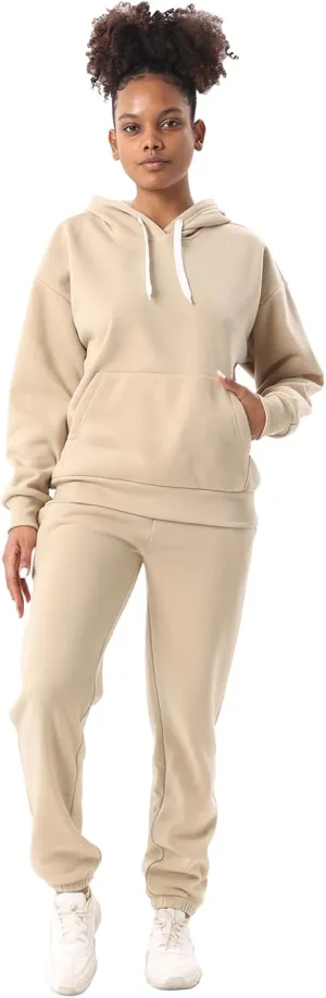Yasumond Women's Two Piece Outfits Sweatsuit Set Jogging Track Suits Zipper Hoodies & Sweatpants