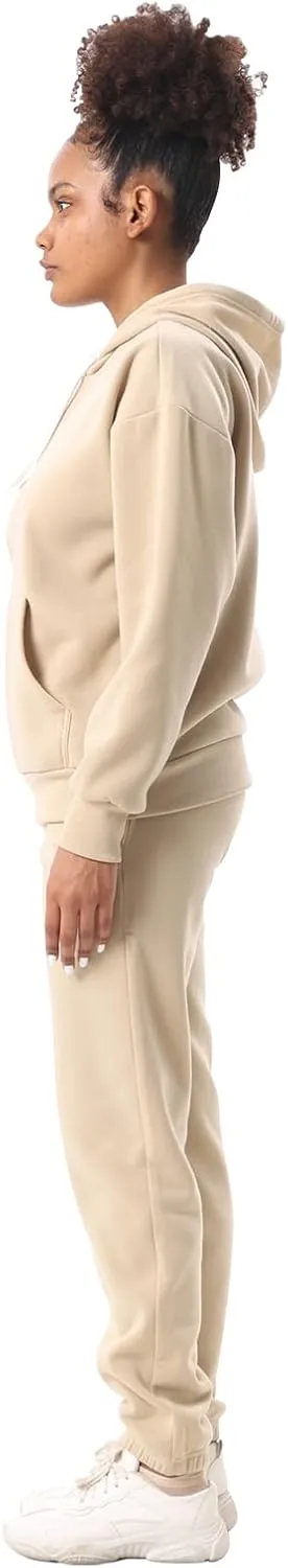 Yasumond Women's Two Piece Outfits Sweatsuit Set Jogging Track Suits Zipper Hoodies & Sweatpants