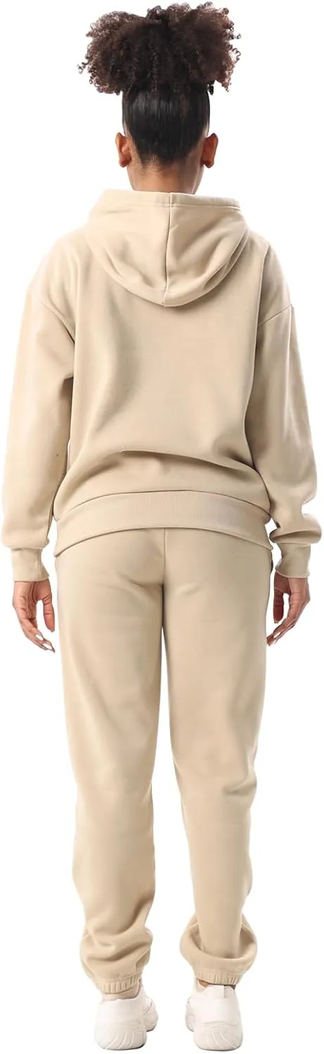 Yasumond Women's Two Piece Outfits Sweatsuit Set Jogging Track Suits Zipper Hoodies & Sweatpants