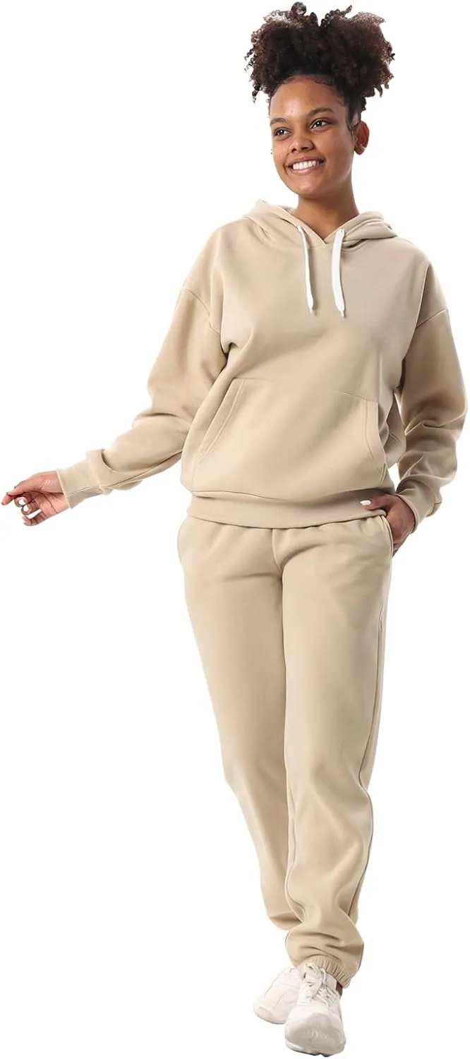 Yasumond Women's Two Piece Outfits Sweatsuit Set Jogging Track Suits Zipper Hoodies & Sweatpants