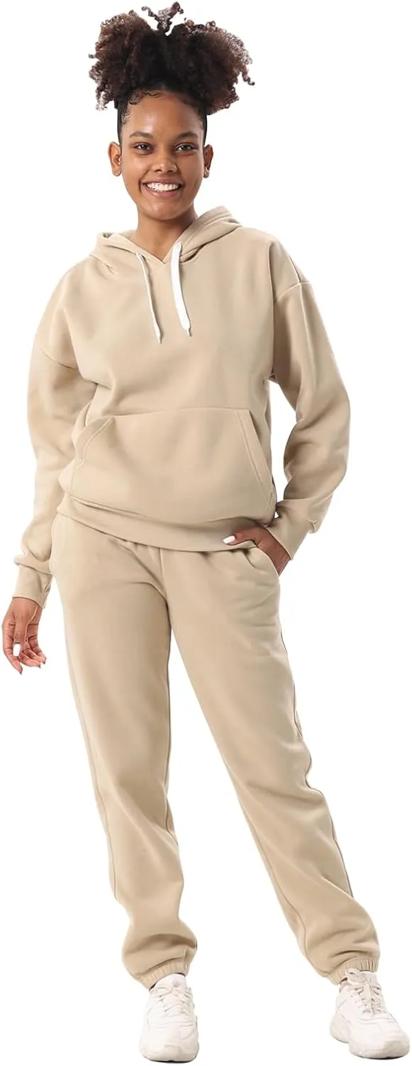 Yasumond Women's Two Piece Outfits Sweatsuit Set Jogging Track Suits Zipper Hoodies & Sweatpants
