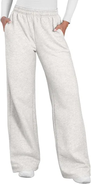 YEOREO Women's Wide Leg Sweatpants Drawstring Baggy Sweatpants Penny Fleece Lined Lounge Pants with Pockets